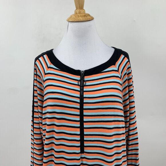 Nanette Lepore Swim Strobe Light Stripe Tunic Womens S Small Cover Up Dress - Picture 6 of 14